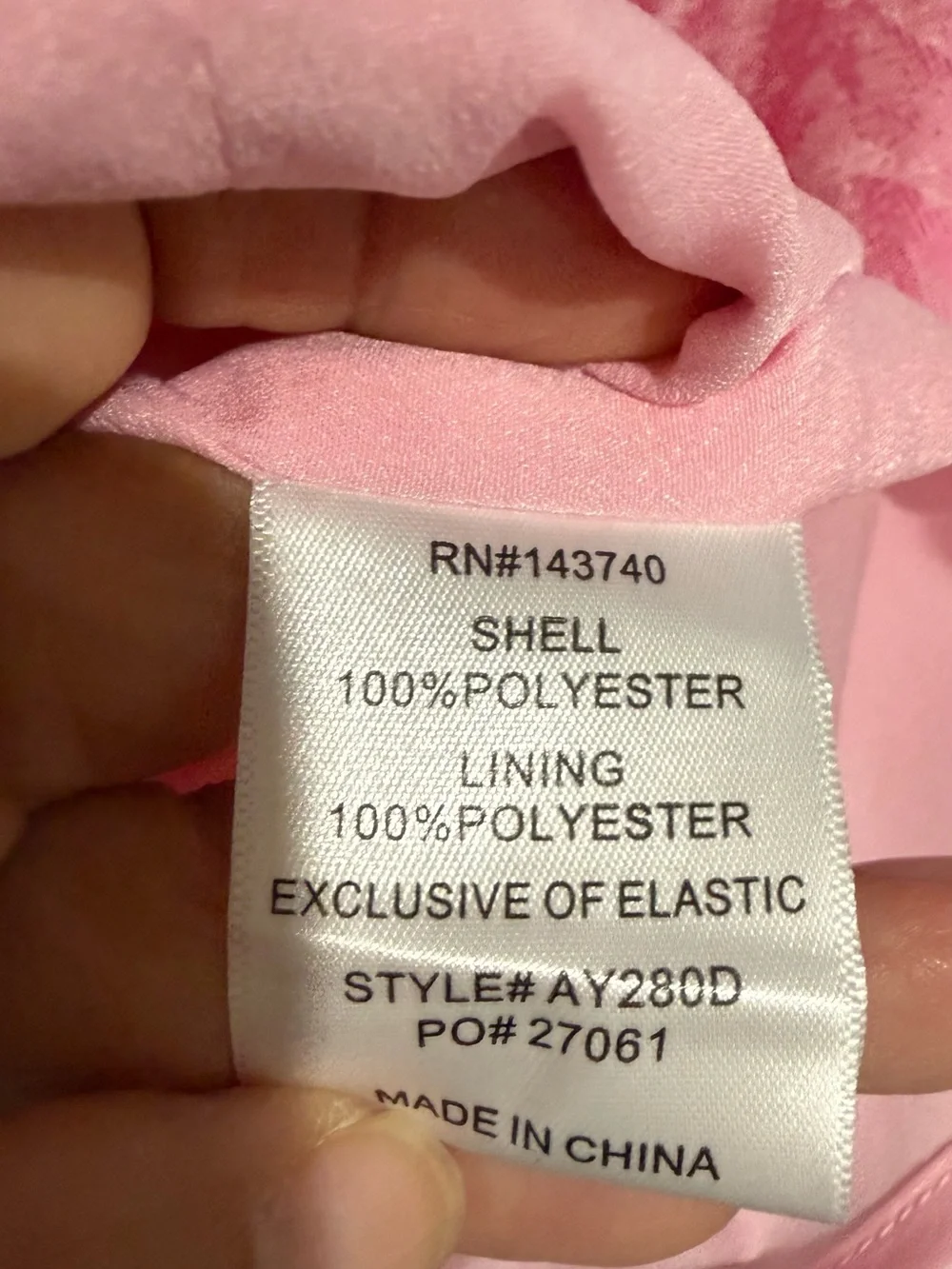 Hyacinth House Pink Floral Jacquard Formal Dress - Picture 5 of 5